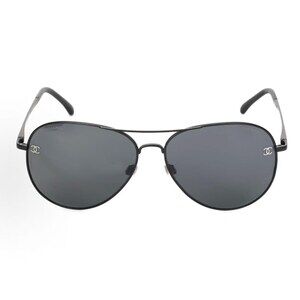 Chanel Black Aviator Sunglasses